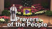 Rev. Richard Allen leads the prayers of the people on the 3rd Sunday of Advent, 2019
