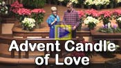 Lighting the Advent Candle of Love at Asbury Memorial Church, December 22, 2019