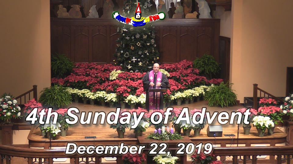 Asbury Memorial Church worship service for December 22, 2019, the 4th Sunday of Advent
