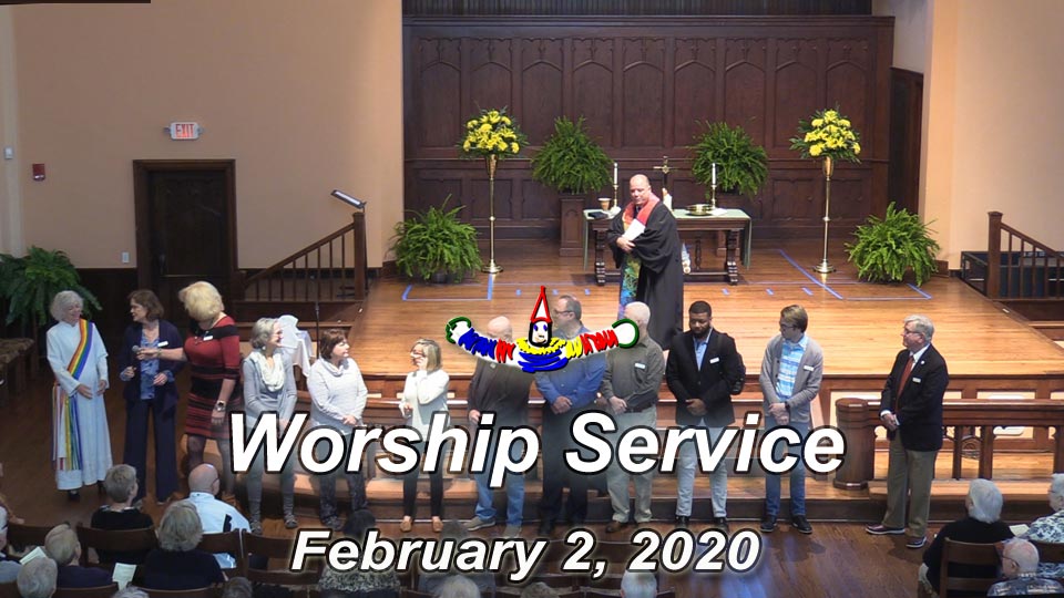Asbury Memorial Church worship service for February 2, 2020, 4th Sunday after Epiphany Sunday