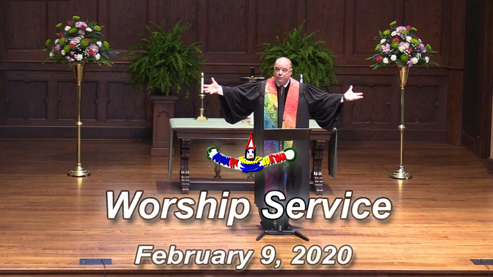 Asbury Memorial Church worship service for February 9, 2020, 5th Sunday after Epiphany Sunday