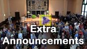 Click here to watch Extra Announcements