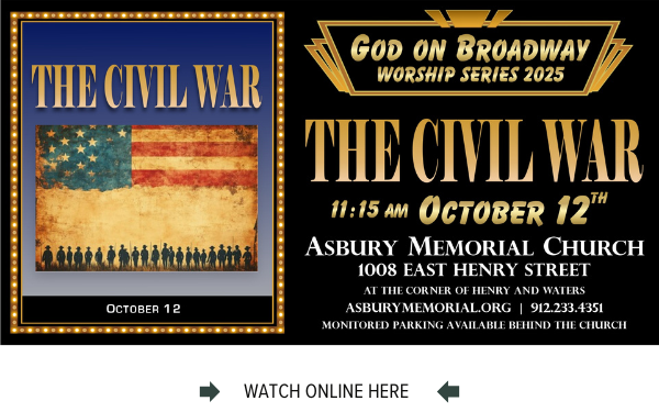 The Online worship service from Asbury Memorial Church, Savannah, GA