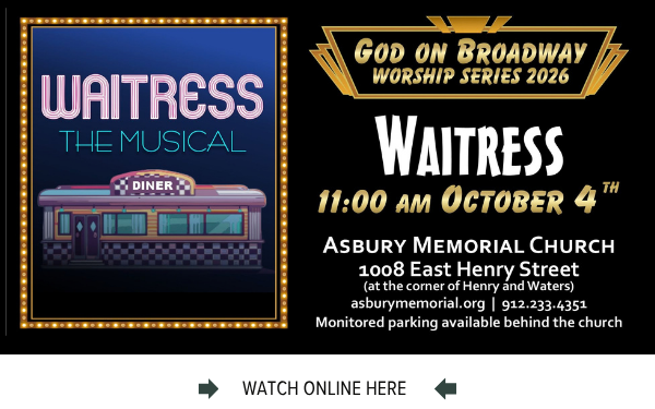 The Online worship service from Asbury Memorial Church, Savannah, GA
